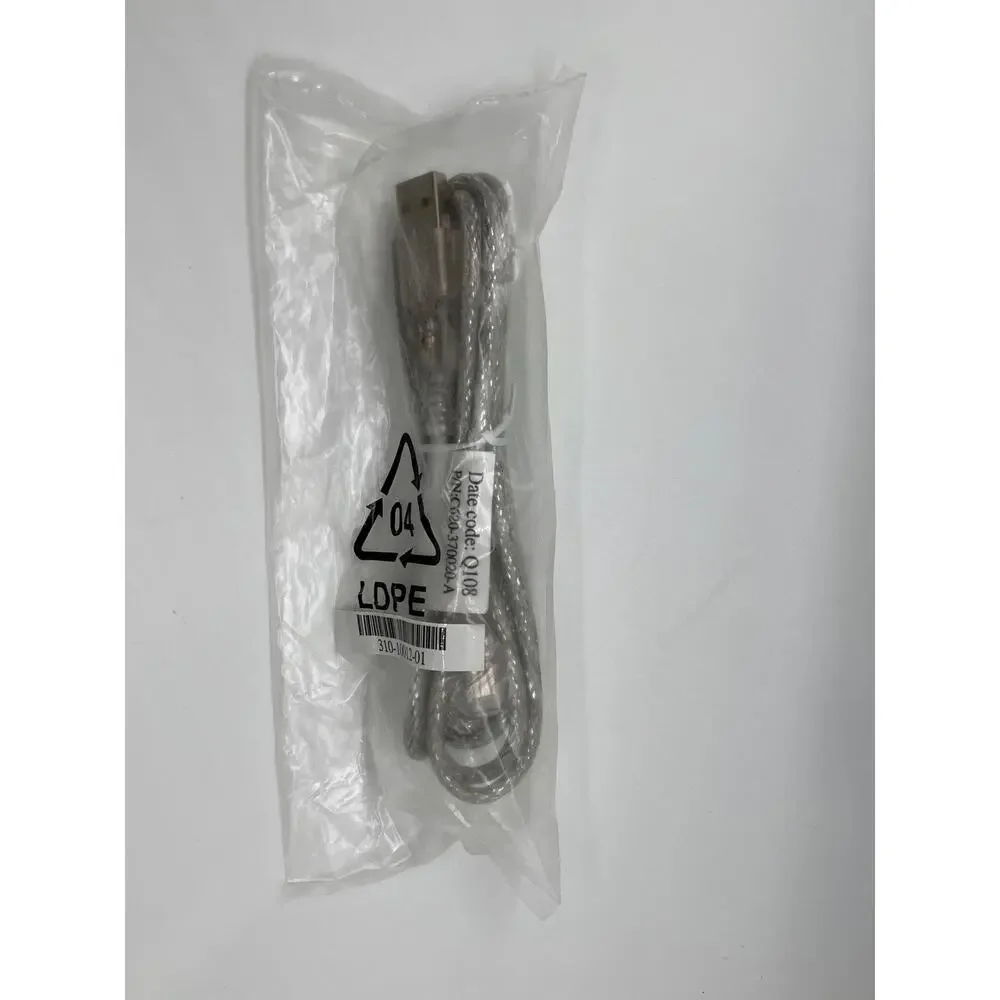 USB Male Female Cord Extender 2ft Silver Braided C620-370020-A New In Sealed Bag
